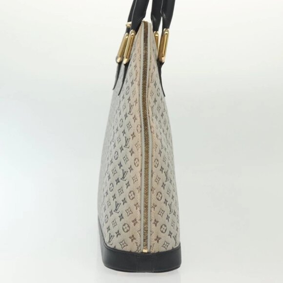 LOUIS VUITTON Monogram Mini Alma Haut Hand Bag Blue M92202 LV Auth 141760 - Picture 7 of 16